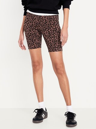 High-Waisted Biker Shorts -- 8-inch inseam | Old Navy (US)