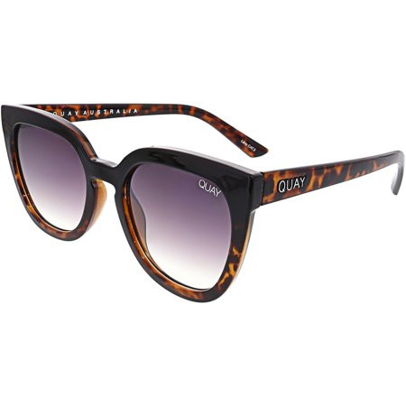 Quay Women's Gradient Noosa QW-000165-BLKTORT/BRNFD Brown Square Sunglasses | Walmart (US)
