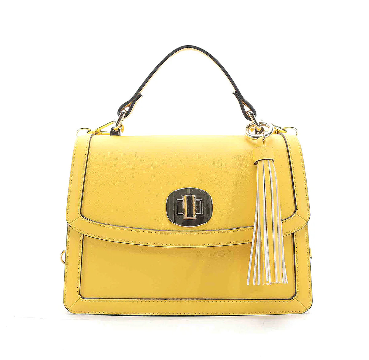 Satchel Handbag With Turnlock | Charming Charlie