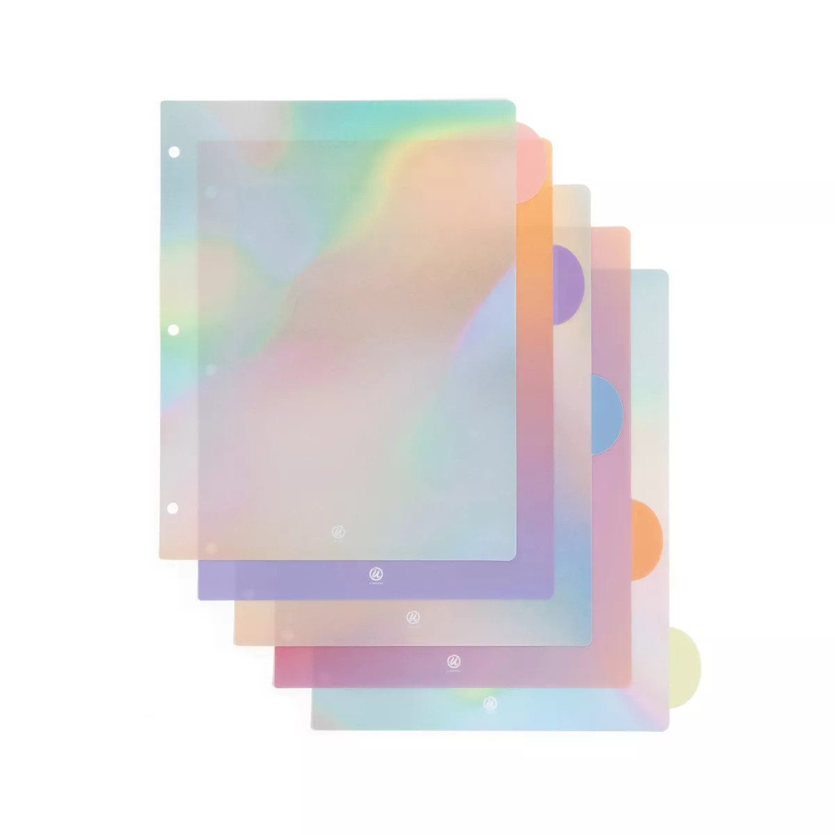 U Brands 5 Tab Poly Dividers Lucent Dreams | Target