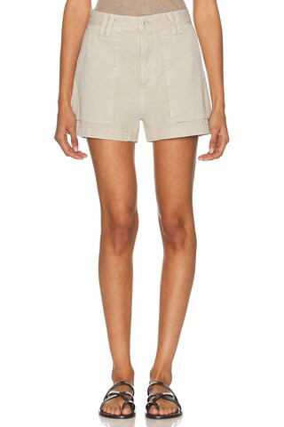 AGOLDE Kiva Short in Beige | FWRD 