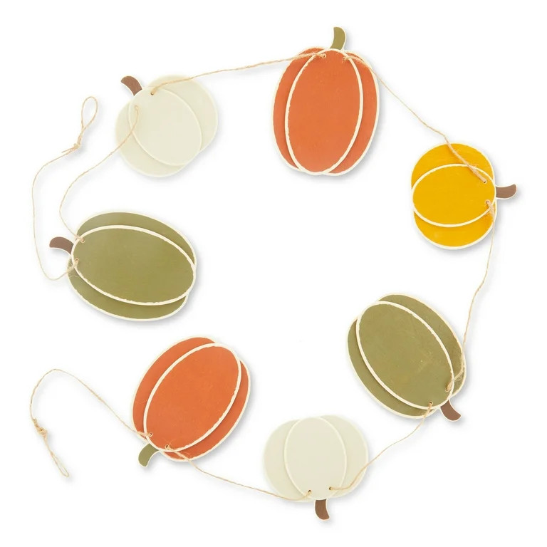 Harvest Pumpkin Banner, Multicolor, 72", by Way To Celebrate - Walmart.com | Walmart (US)