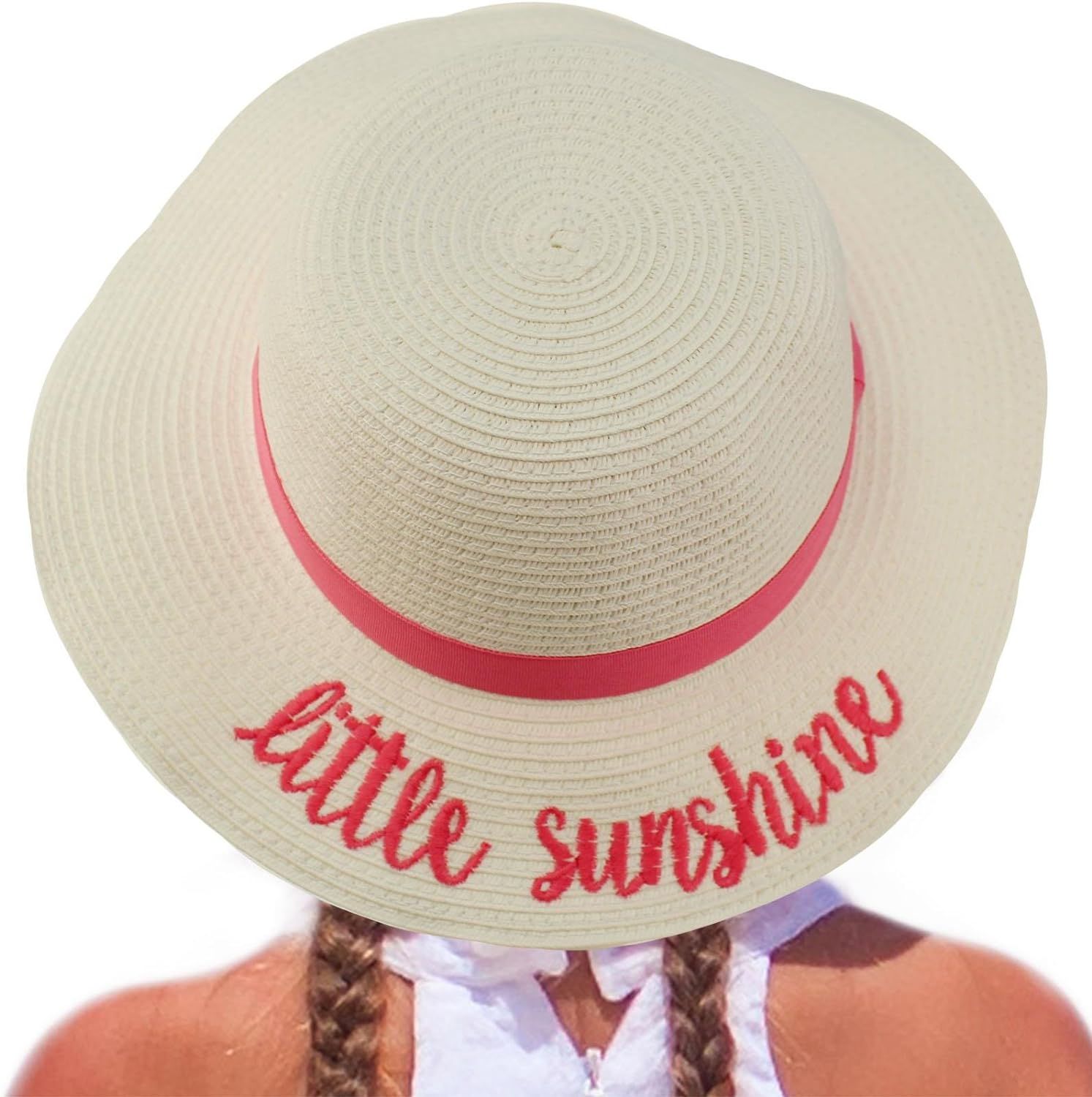 C.C Girls Kids Wording Sayings Summer Beach Pool Floppy Dress Sun Adjustable Hat | Amazon (US)