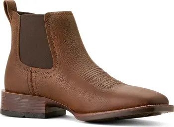 Booker Ultra Square Toe Western Chelsea Boot (Men) | Nordstrom