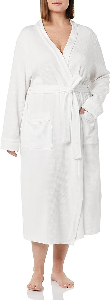 Amazon Essentials Women's Lightweight Waffle Full-Length Bath Robe with Pockets (Available in Plu... | Amazon (US)