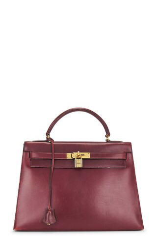 Hermes 1979 Box Kelly 32 Handbag in Red | FWRD 