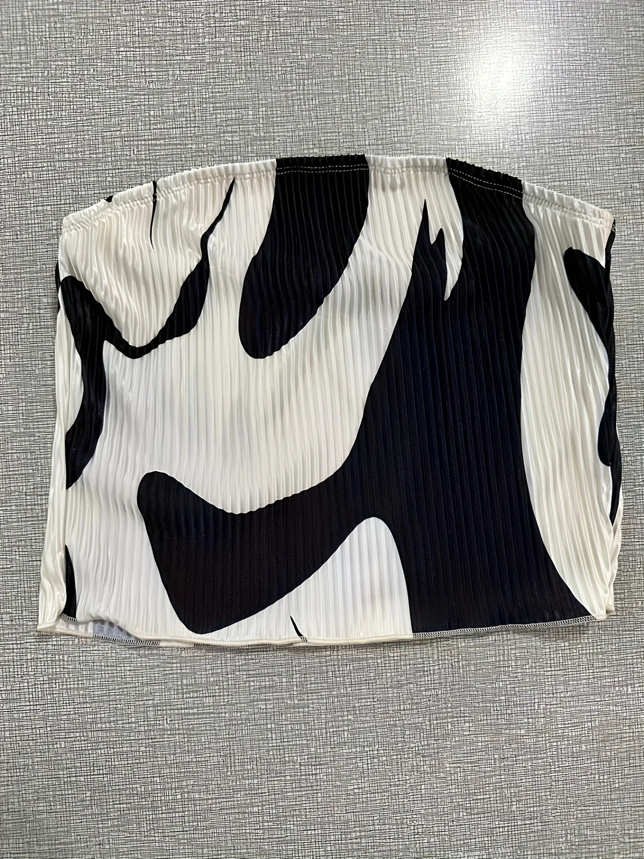 Abstract Print Tube Top Sexy Off Shoulder Lettuce Trim Tube Top Womens Clothing | Save Money On T... | Temu Affiliate Program