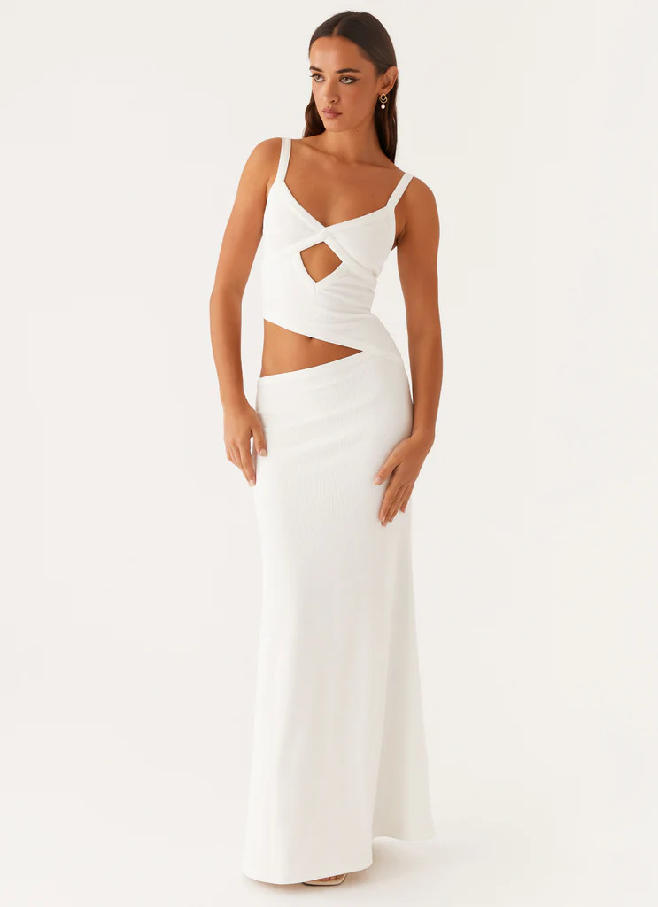 Jocelyn Maxi Dress - White | Peppermayo (Global)
