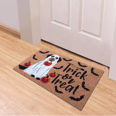 Haunted Living 1-1/2-ft x 2-1/2-ft Natural Coir/Latex Rectangular Indoor or Outdoor Decorative Fa... | Lowe's