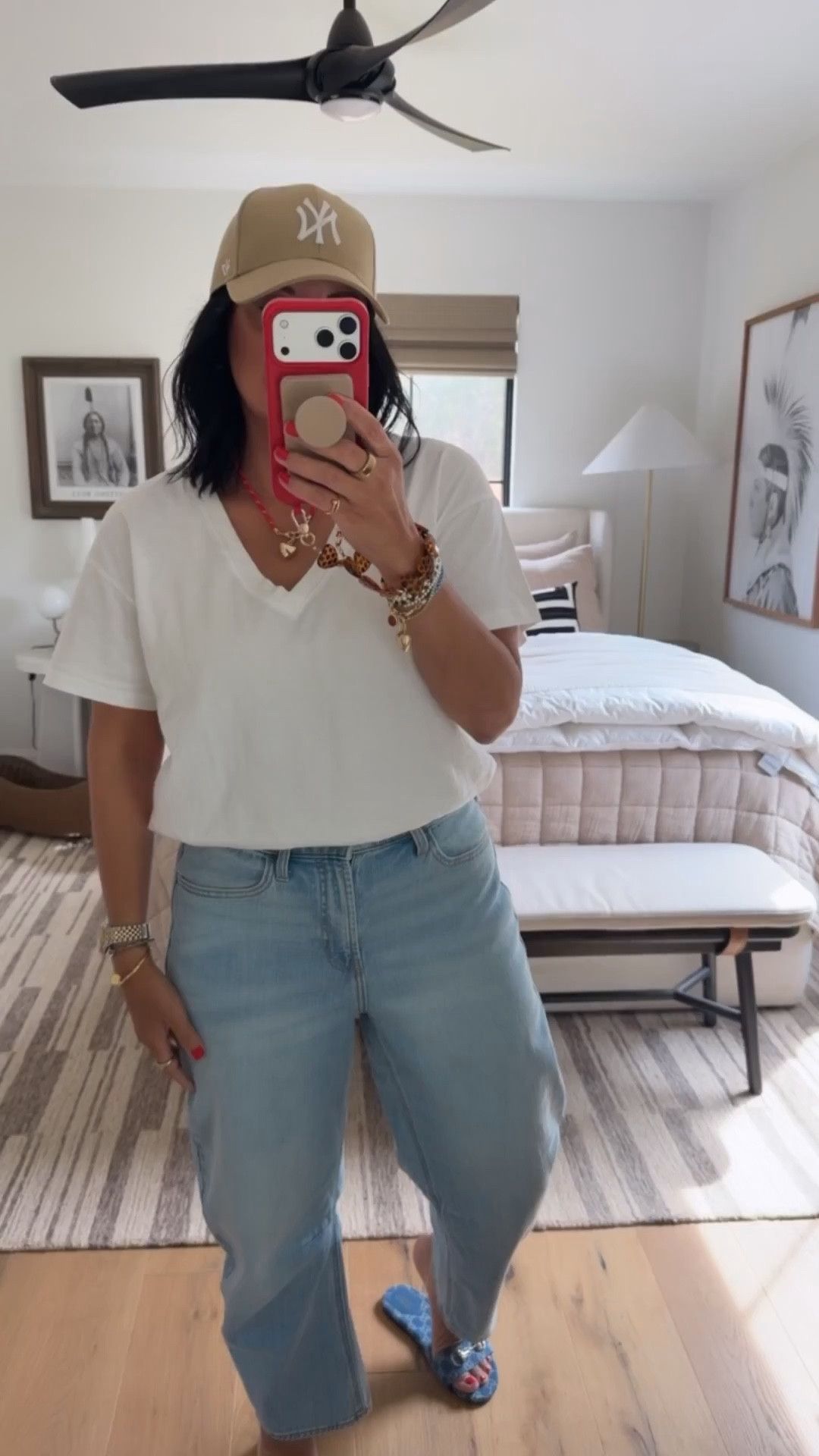 T-shirt size medium, jeans size 8 (they fit tts but size down if you are between sizes). 

#LTKootd #LTKOver40 #LTKSaleAlert