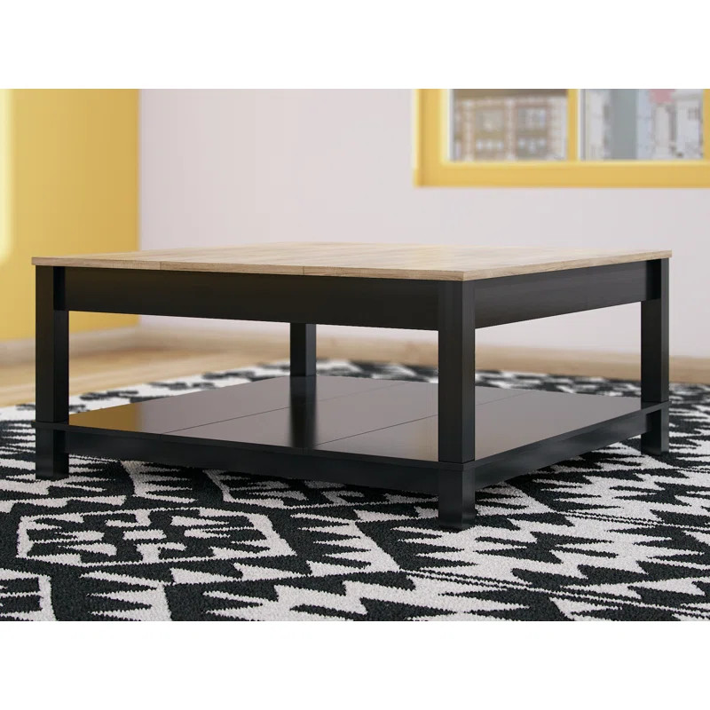 Pettigrew Four Legs Coffee Table with Storage | Wayfair North America