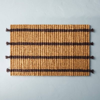 Multi Stripe Estate Coir Door Mat - Hearth & Hand™ with Magnolia | Target