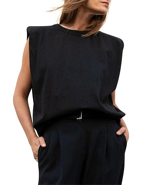 Eva Padded Shoulder Tank | David Jones (Australia & New Zealand)