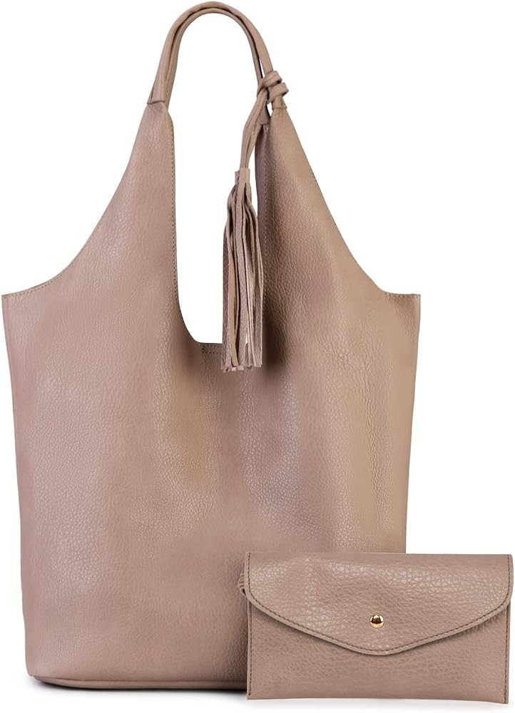 Montana West Slouchy Hobo Bags for Women Soft Designer Shoulder Purses Ladies Top Handle Handbag | Amazon (US)