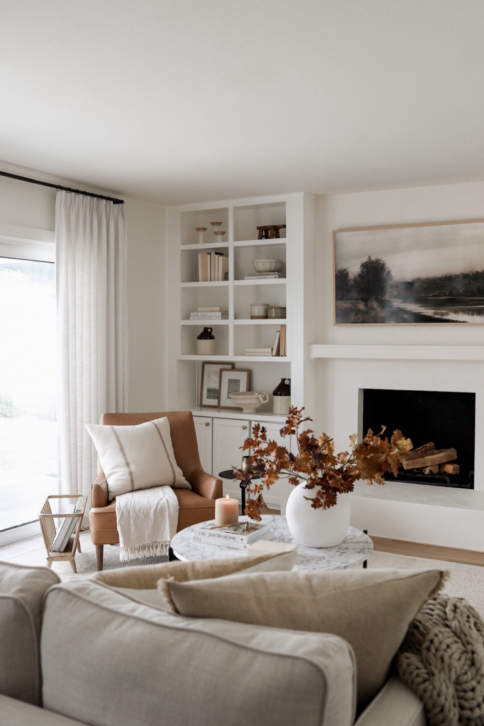 Shop our fall family room, including this gorgeous leather chair and upholstered sofa! Sofa color is the light version of ‘Effie Linen Performance Fabric'

#LTKsalealert #LTKhome #LTKSeasonal