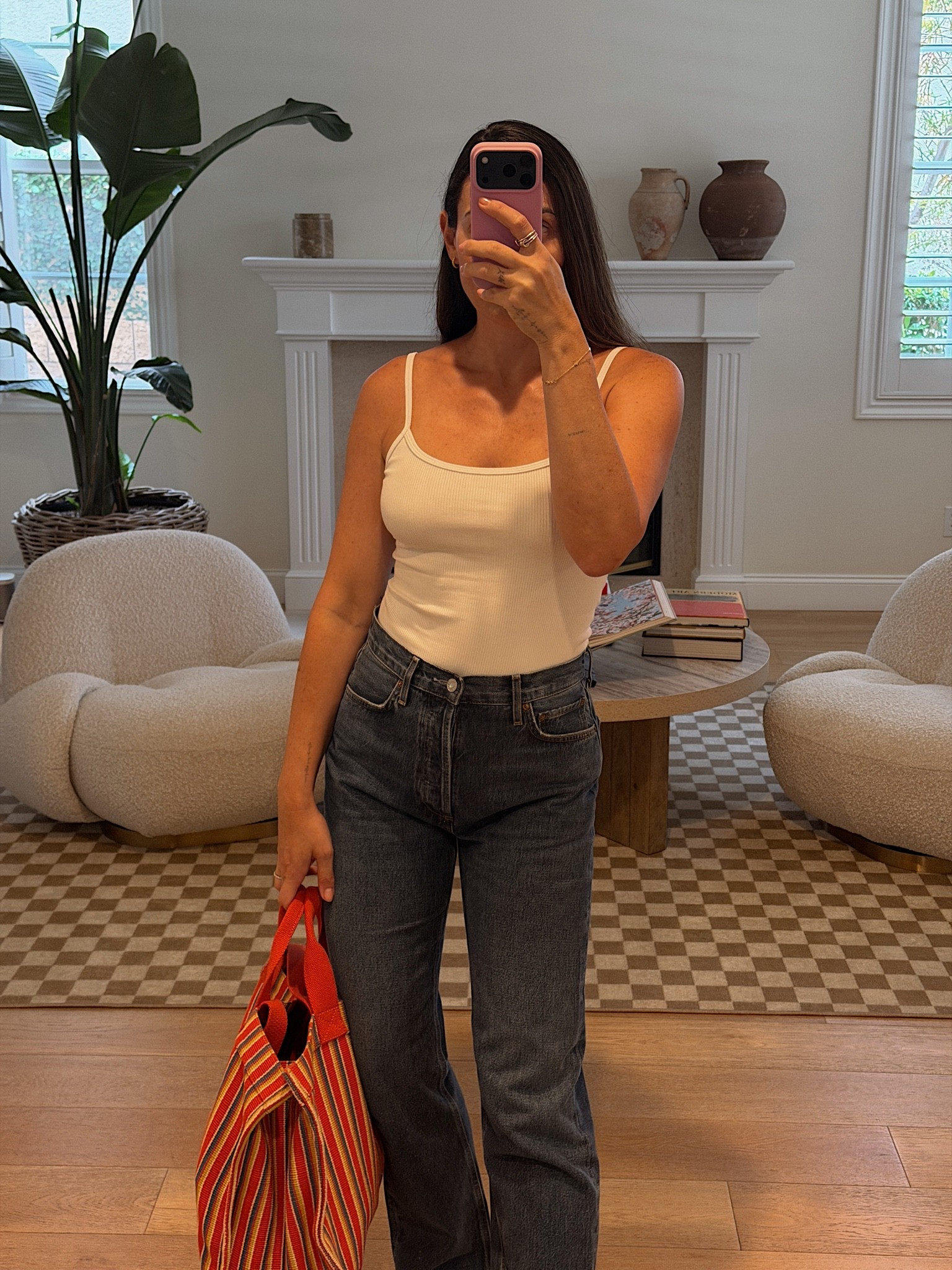 Size small tank Belen15
Size 26 denim