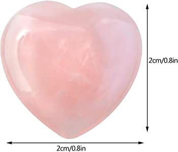Marrywindix 15 Packs 0.8 Inches Healing Crystal Natural Rose Stone Heart Love Carved Palm Worry S... | Amazon (US)