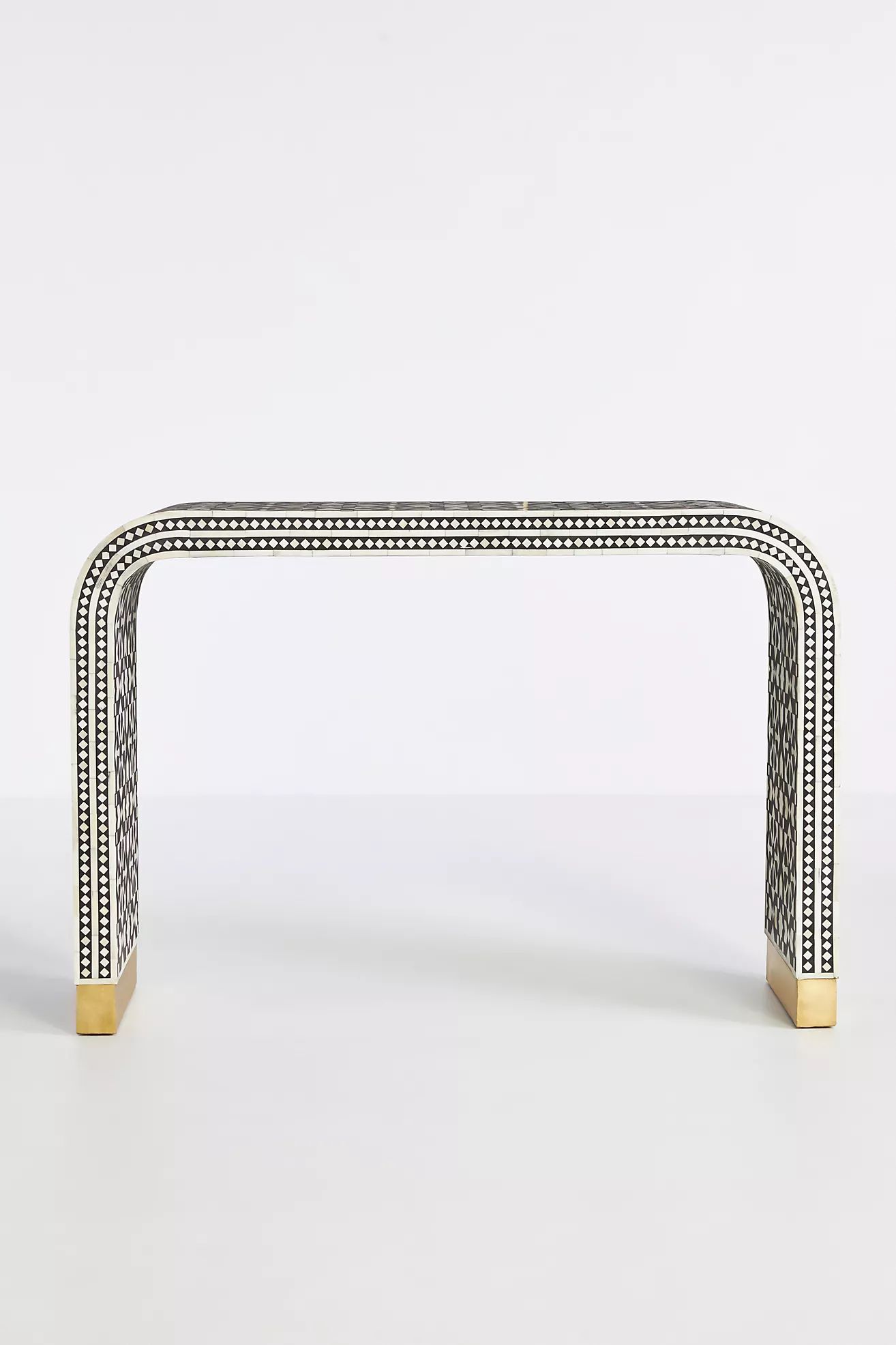 Moroccan Waterfall Inlay Console Table | Anthropologie (US)