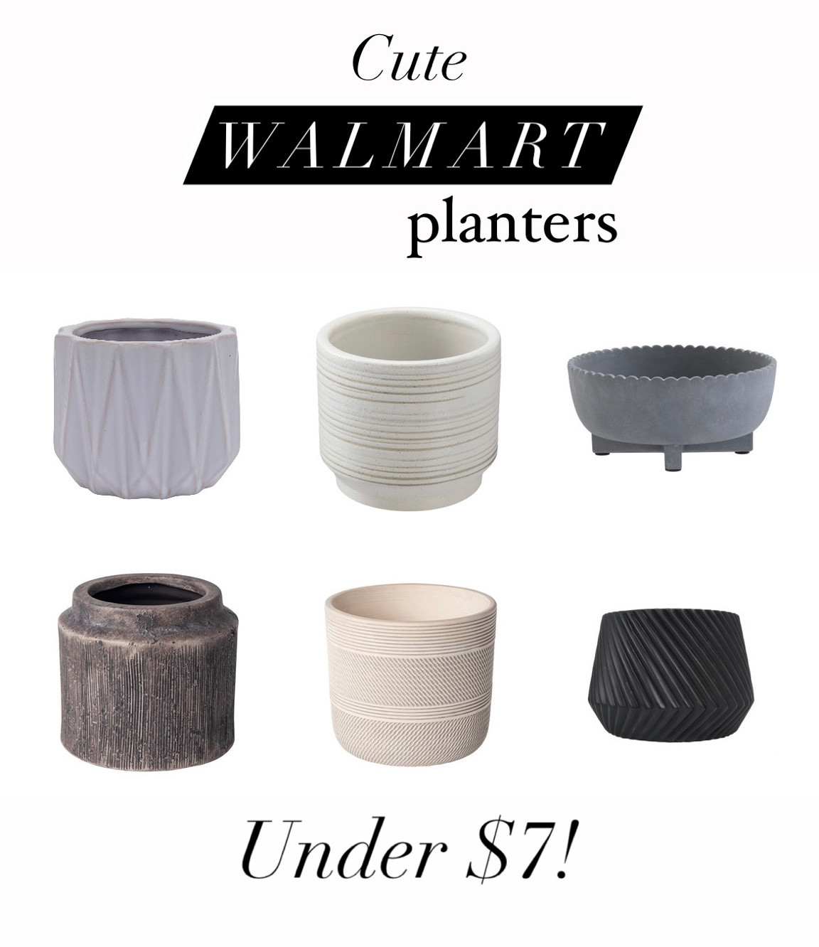 Small indoor/outdoor ceramic pots & planters all under $7!!

#LTKhome #LTKFind #LTKsalealert