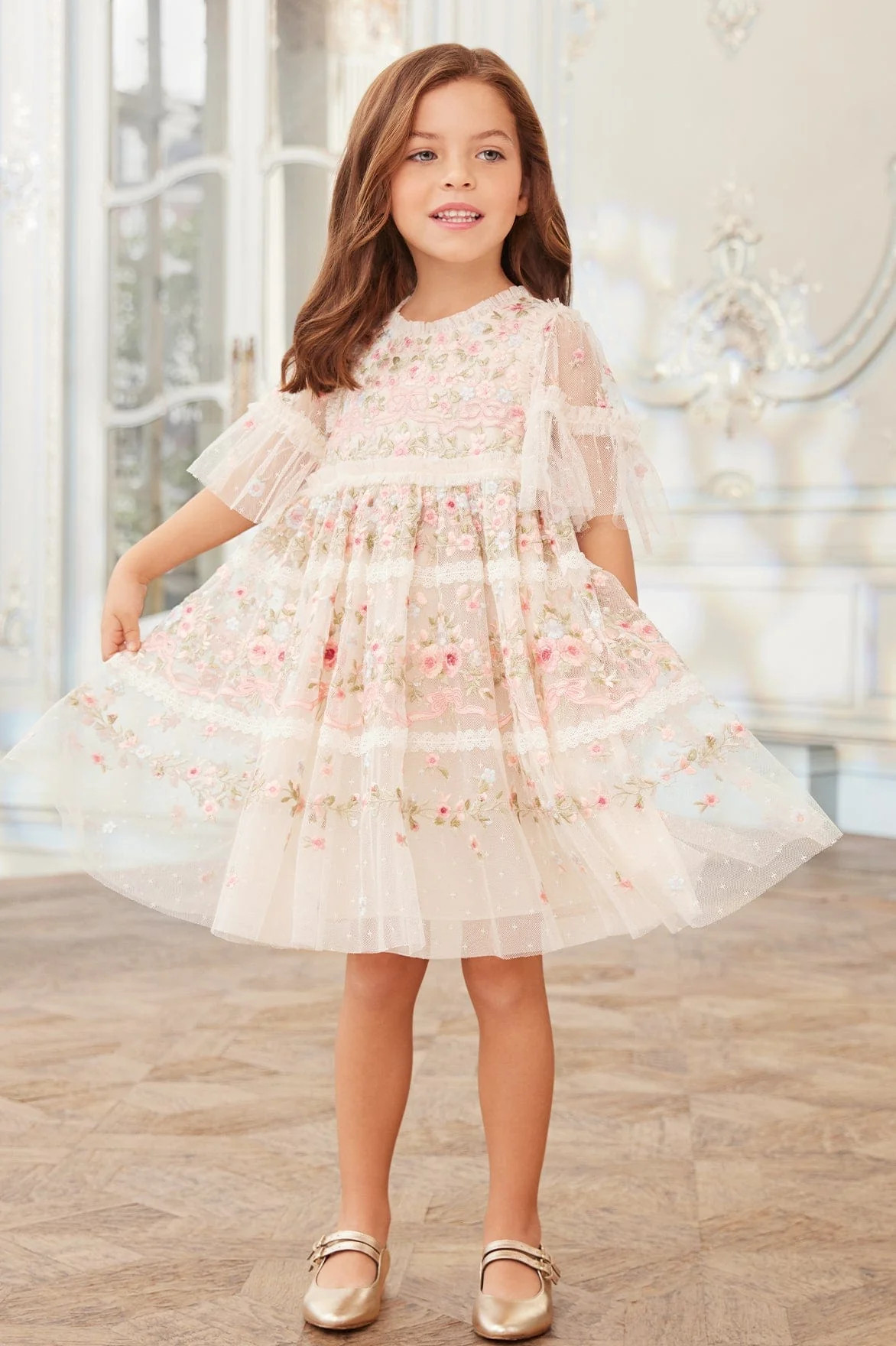 Ribbon Bouquet Kids Dress | Needle & Thread US