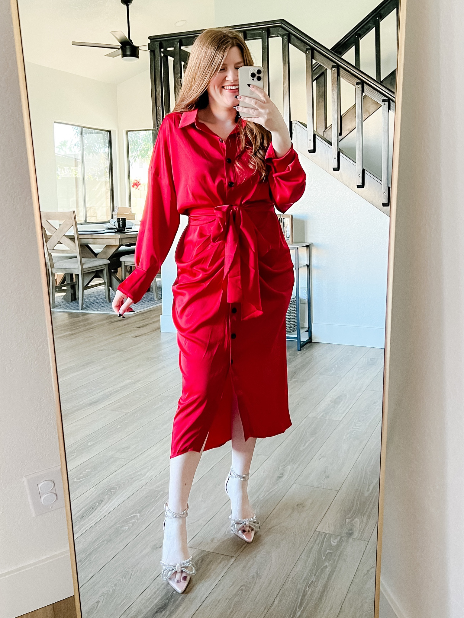 Valentine’s Day dress from amazon wearing size large. Red dress. Amazon dress. Valentine’s Day outfit. Date night outfit. 

#LTKunder50 #LTKSeasonal #LTKstyletip