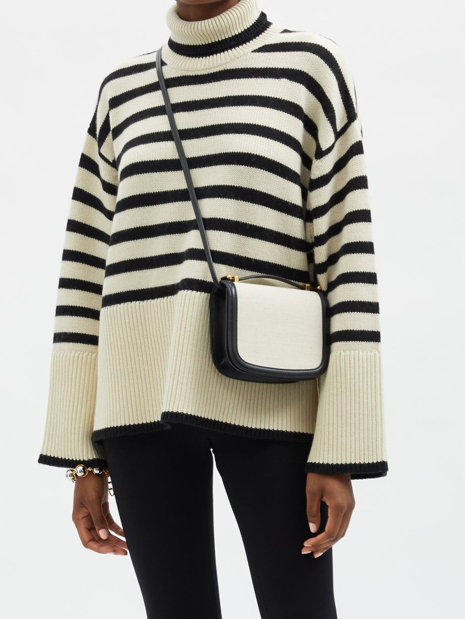 Roll-neck striped wool-blend sweater | Toteme | Matches (US)