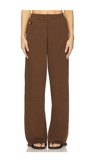 Aviator Nation Wide Leg Pocket Sweatpant in Brown. - size S | Revolve Clothing (Global)