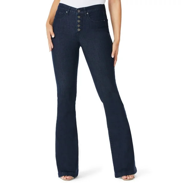 Sofia Jeans by Sofia Vergara Women's Melisa High-Rise Flare Jeans - Walmart.com | Walmart (US)