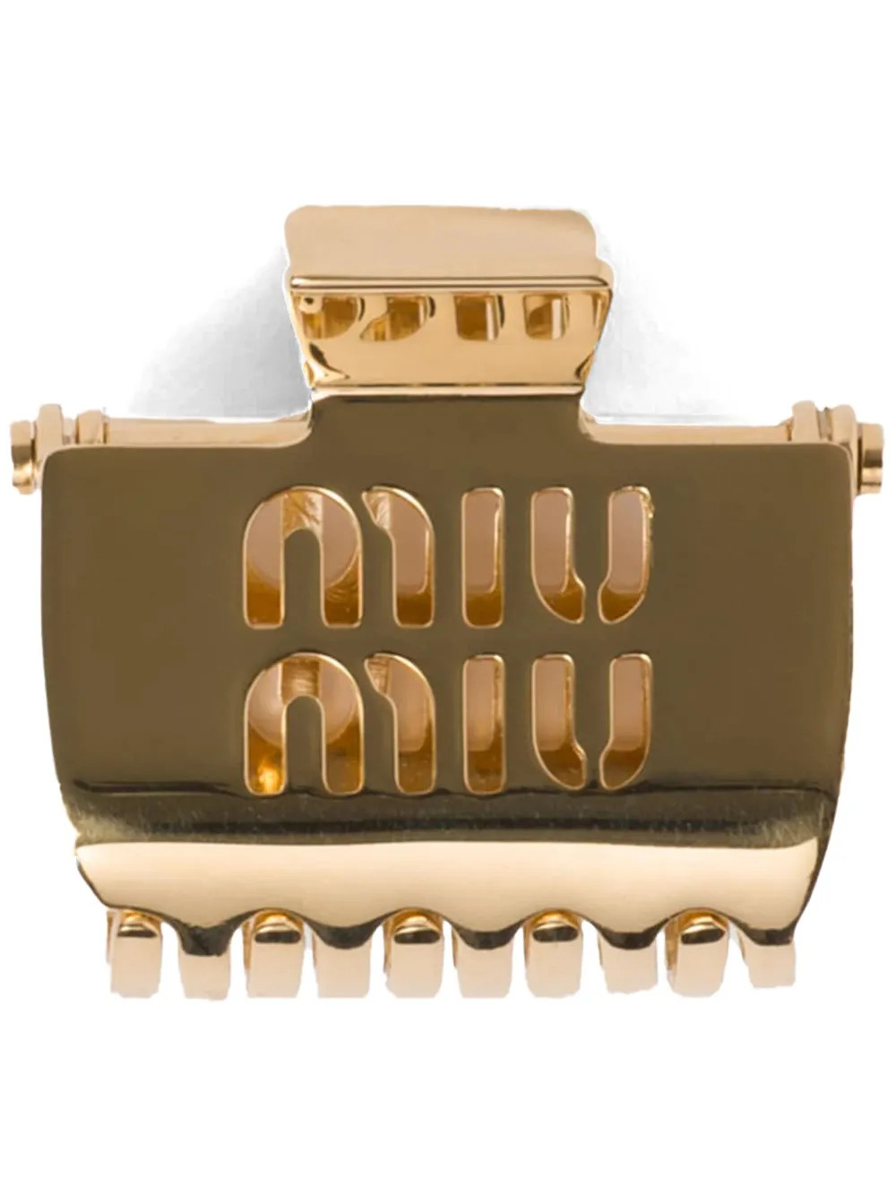 Miu Miu debossed-logo Claw Clip - Farfetch | Farfetch Global