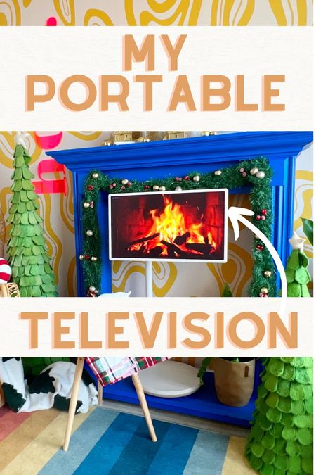 Perfect for small spaces, craftrooms or if you don’t want your TV to be the focal point of the room. Rolls around easily. It’s an investment but I really love it!

#LTKGiftGuide