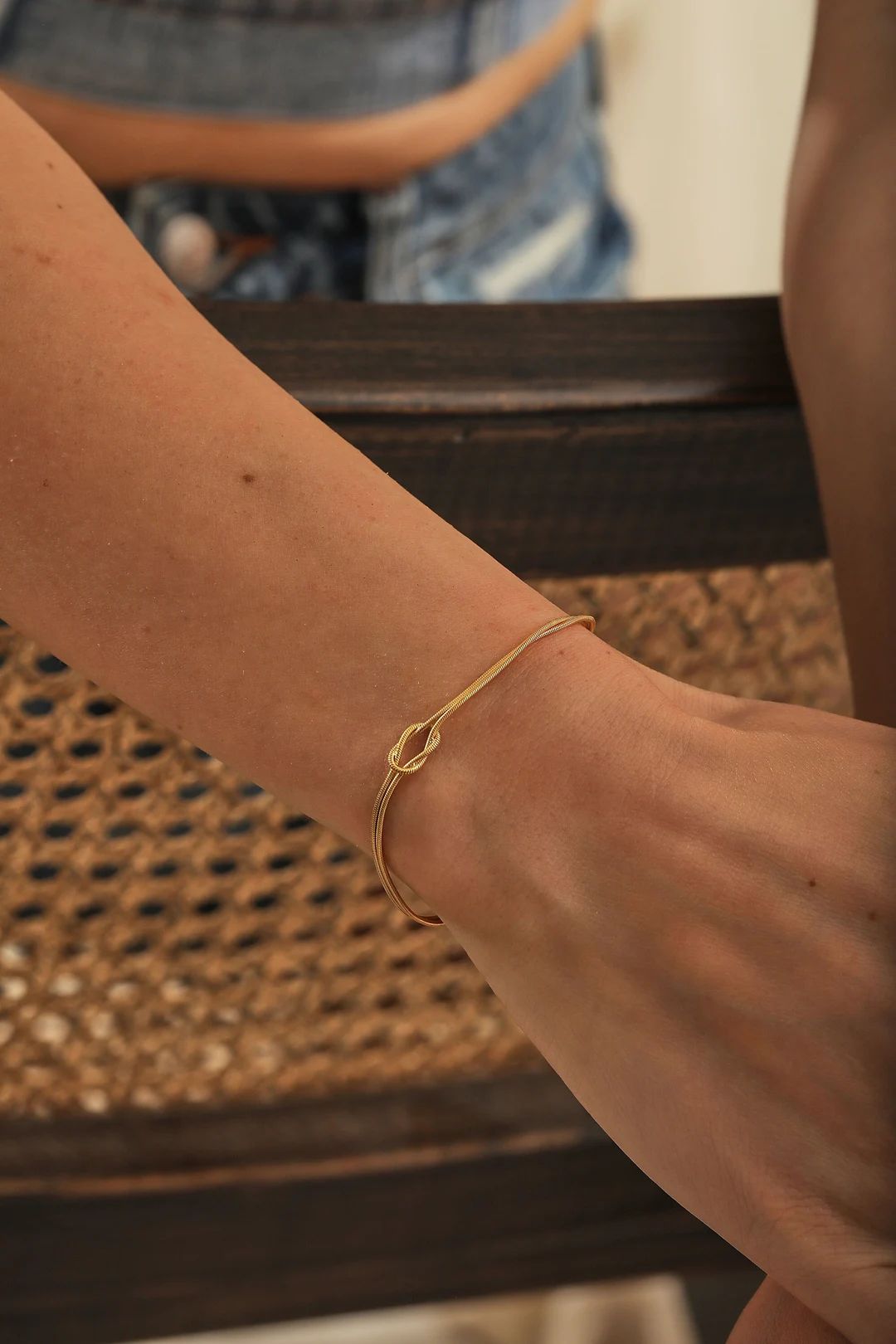 14K Gold Love Knot Bracelet Couples Bracelet Best Friend - Etsy | Etsy (US)