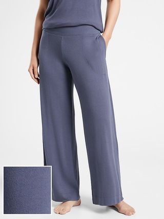 Well Rested Rib Sleep Wide Leg Pant | Athleta