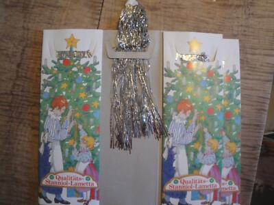 1  Vintage German Lead Silver Christmas Tree Tinsel Icicles Stanniol Lametta Eis | eBay US
