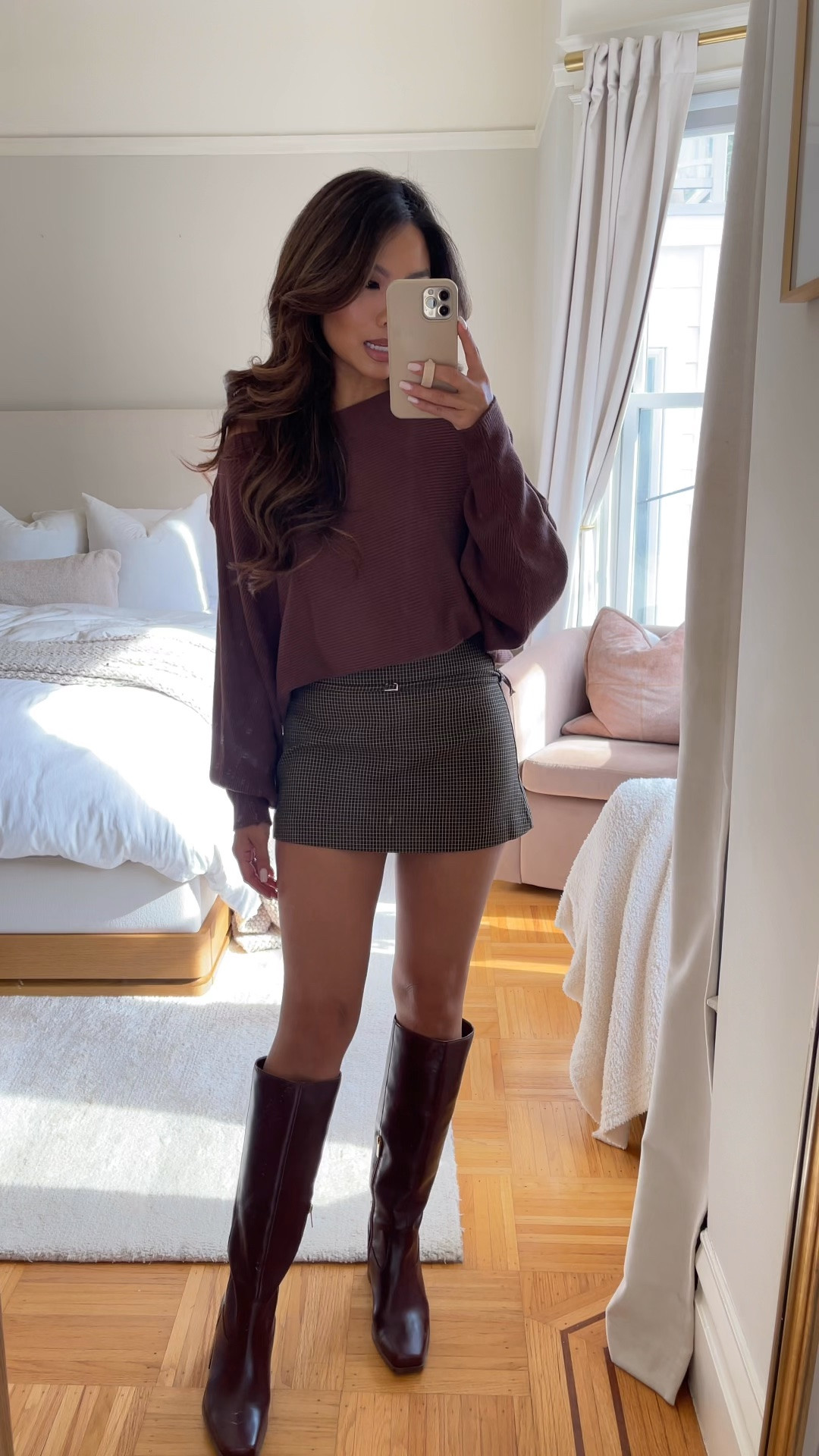 Still one of my favorite Amazon finds ever! This $35 slouchy dolman ribbed sweater is so soft and comes in lots of colors / life it paired with this $45 skort and I doubled tucked it to make it more cropped

Sweater - one size, coffee color
Skort - tts, xs
Boots - sized up 1/2 size in regular calf

#LTKPetite #LTKootd