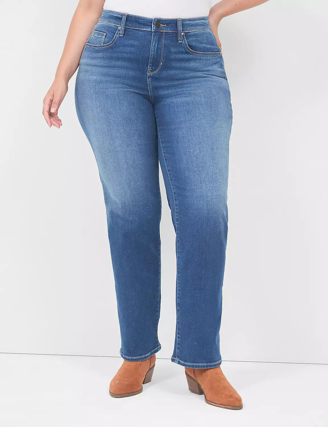 Signature Fit High-Rise Slim Boot Jean | Lane Bryant (US)
