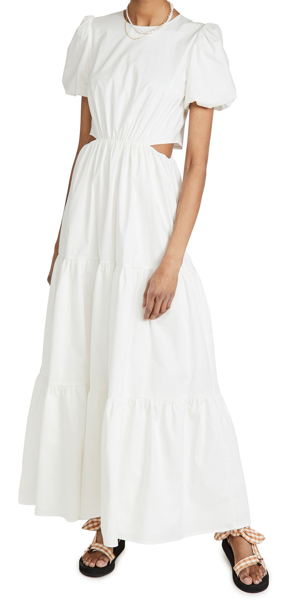 WAYF Plaza Cut Out Tiered Maxi Dress | Shopbop