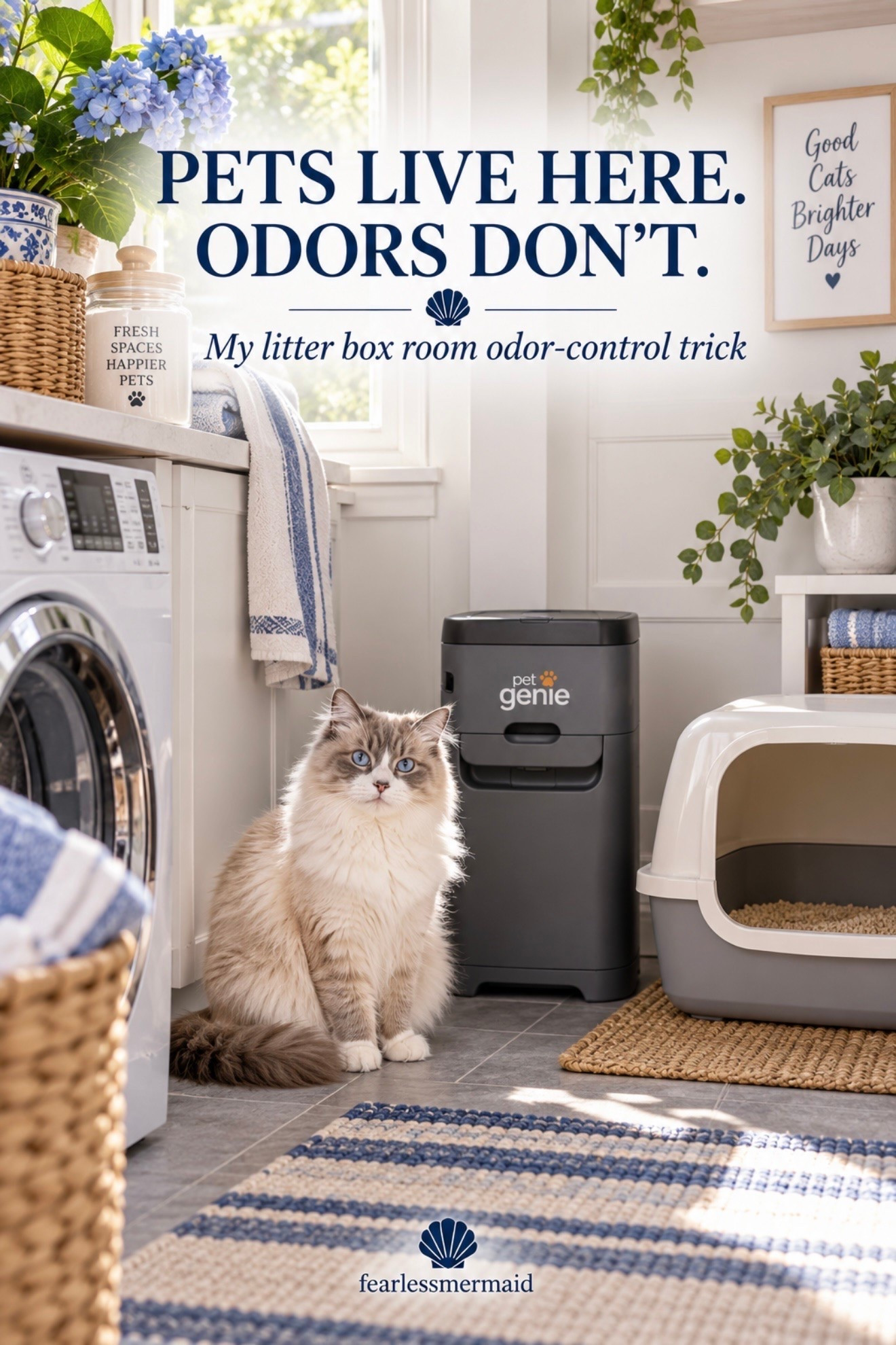 litter box odors don’t live here anymore #litterbox