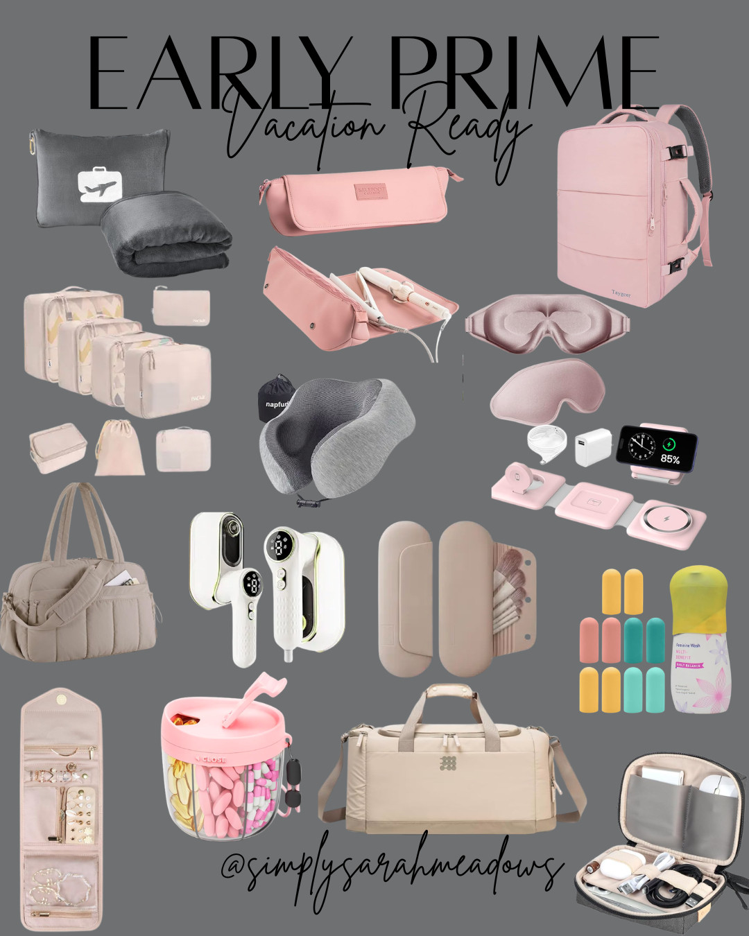 Ready for the perfect vacation with these must-have Amazon finds! From comfy travel pillows to chic backpacks, I've got you covered @simplysarahmeadows #VacationReady #AmazonFinds #LTKSaleAlert #TravelEssentials #LTKTravel  

 