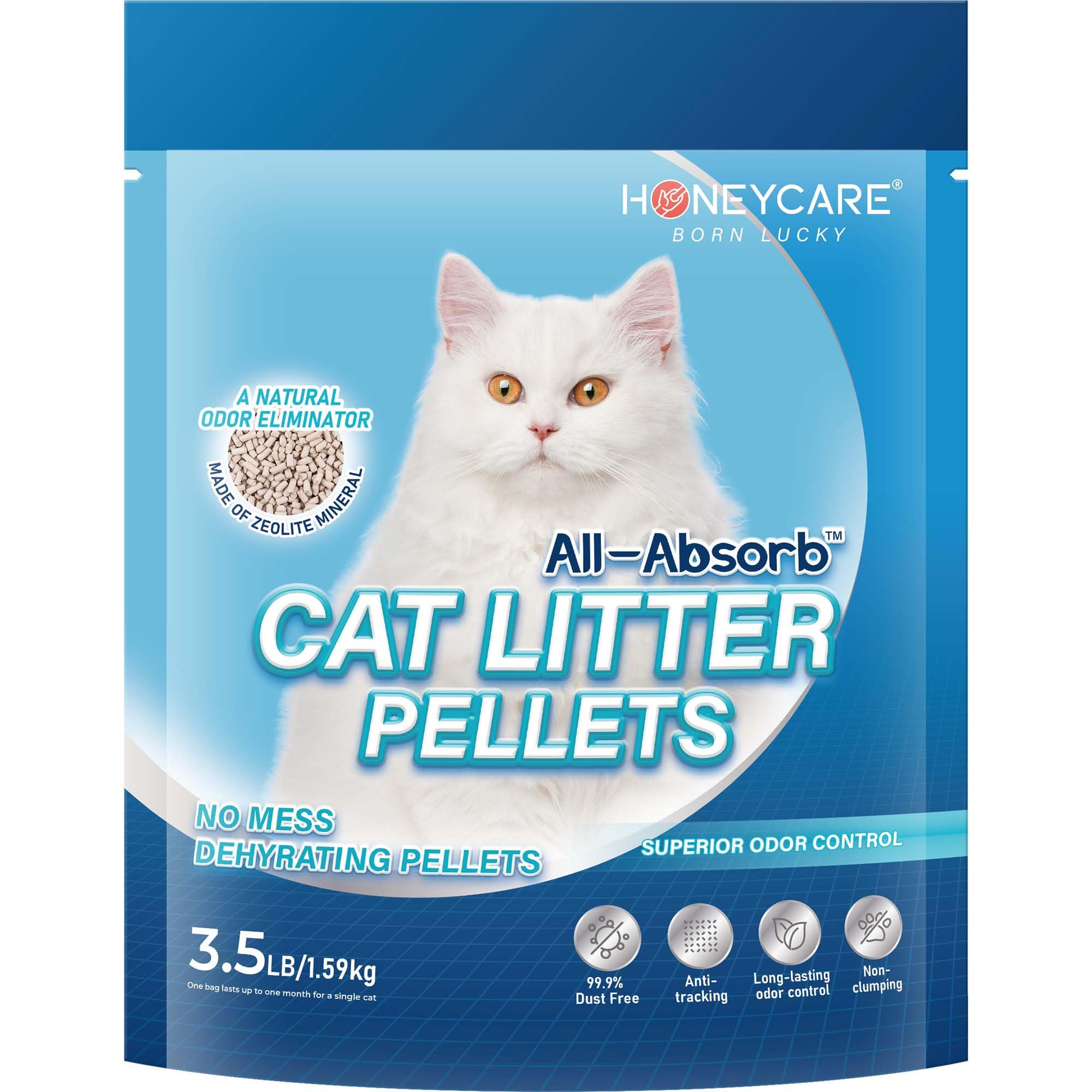 Amazon.com : Honey Care All-Absorb Cat Litter Pellets, Zeolite, Long-Lasting Odor Control Non-cli... | Amazon (US)