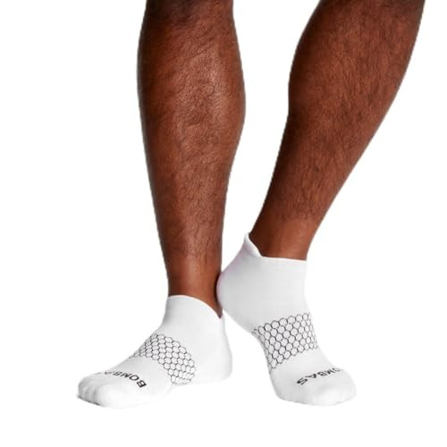 BOMBAS Men's Originals Ankle Socks White Large (4 Pair) | Amazon (US)