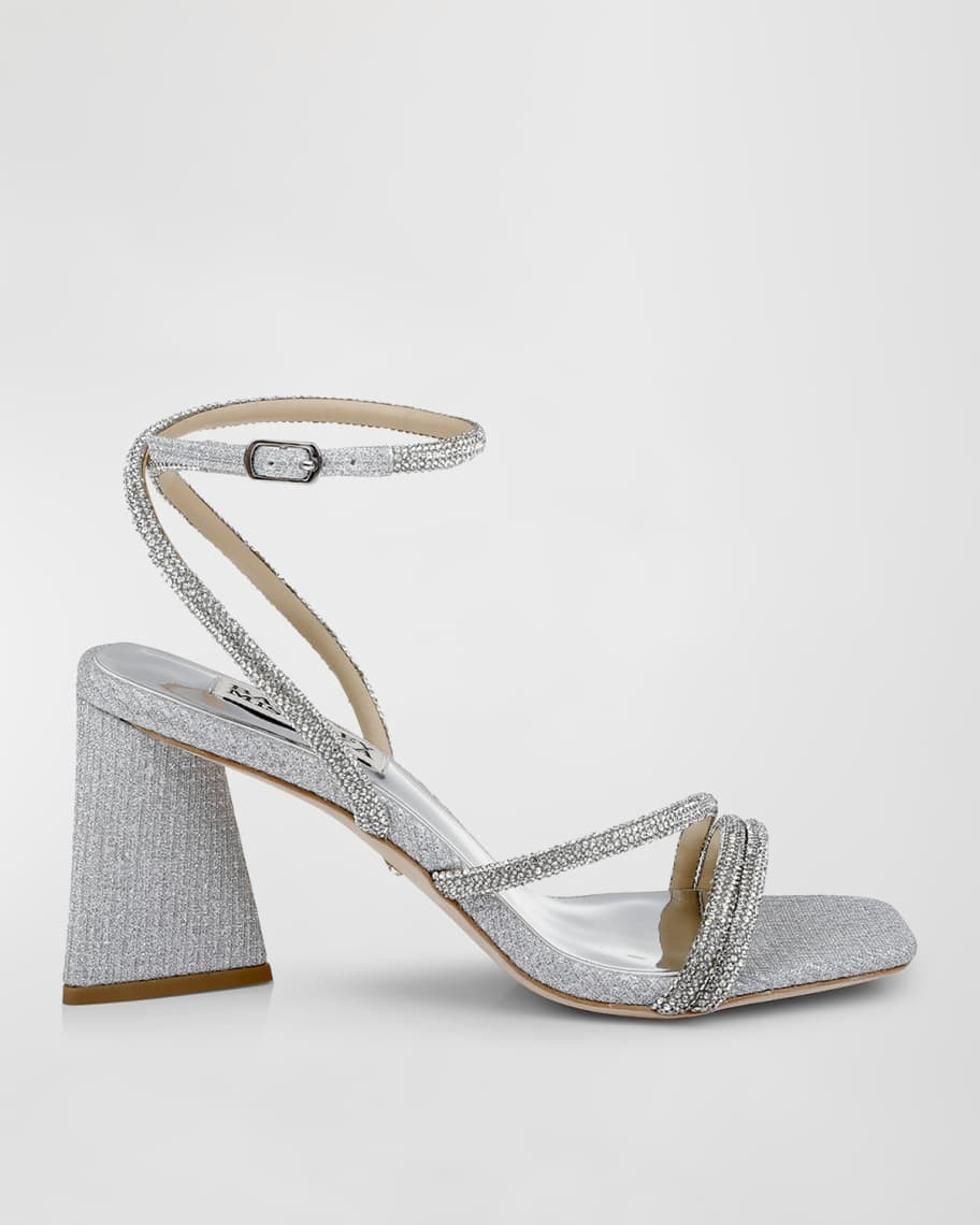 Freedom Rhinestone Block-Heel Sandals | Neiman Marcus