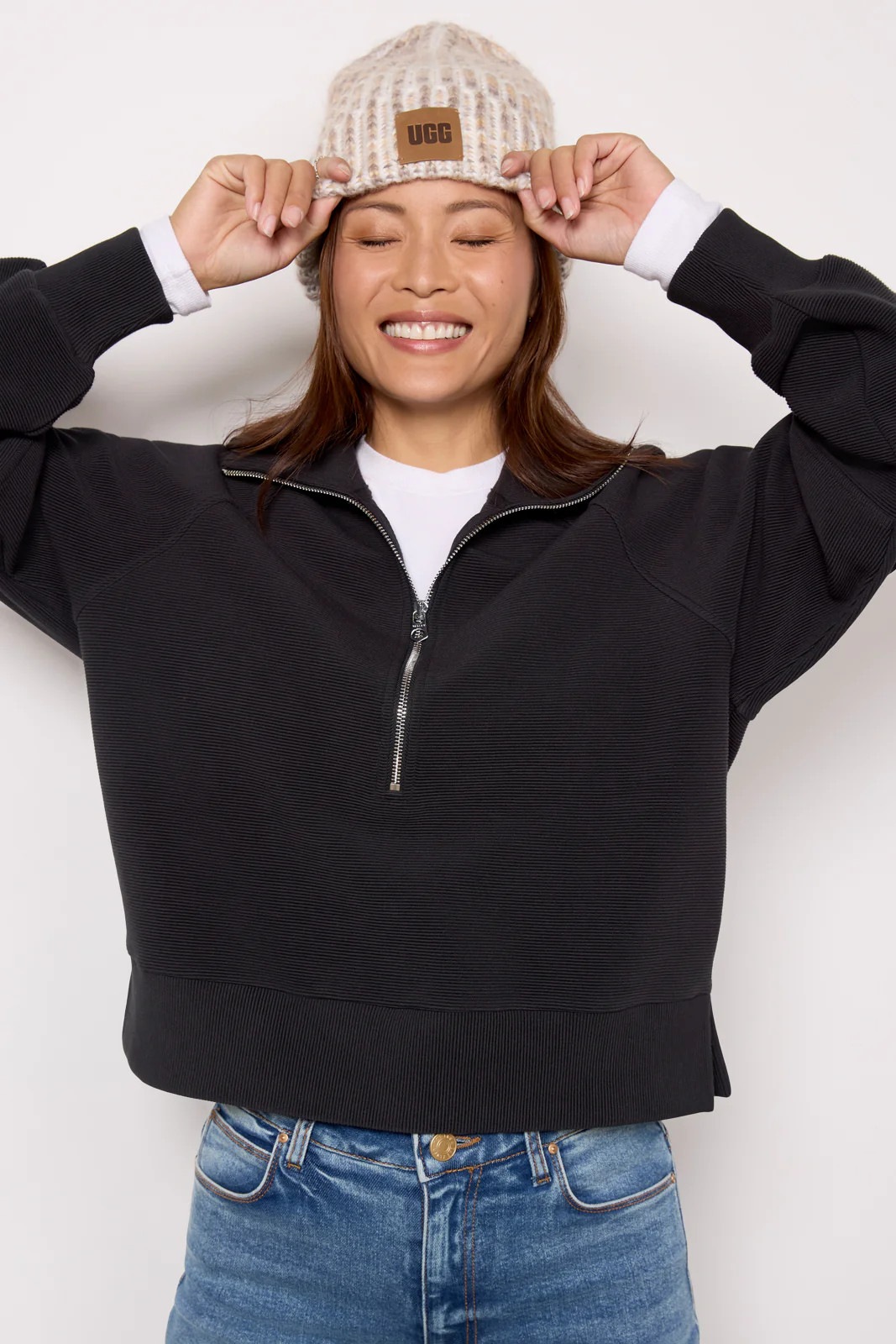 Milano Half Zip Sweat | Evereve