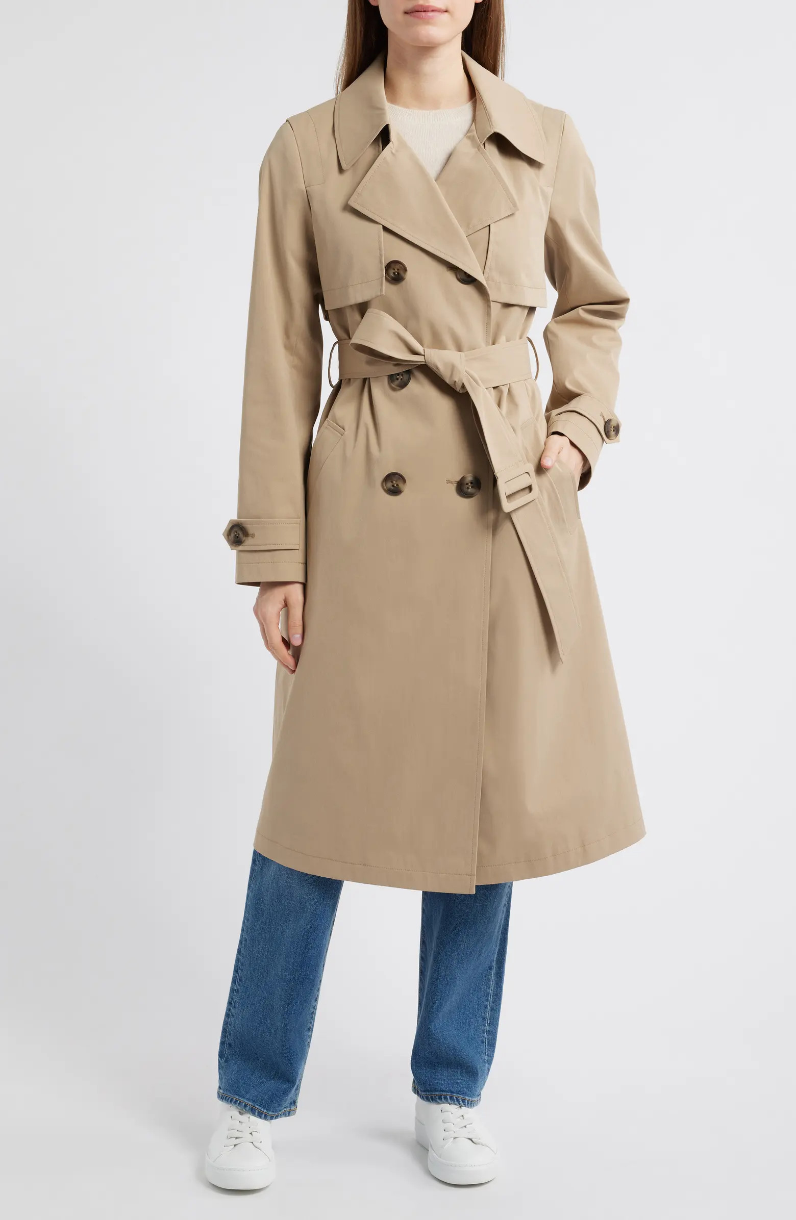 Sam Edelman Double Breasted Trench Coat | Nordstrom | Nordstrom