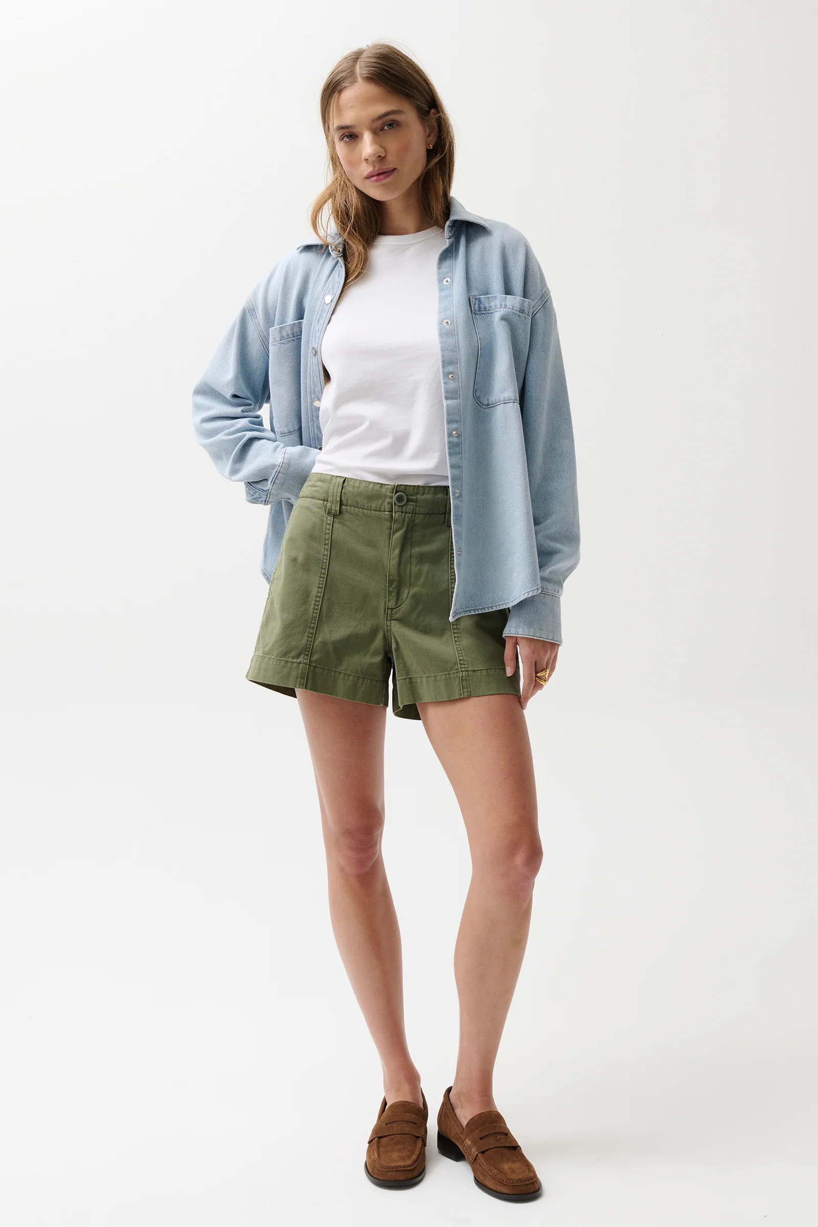 Mason Relaxed Utility Short - Meadow | Pistola Denim