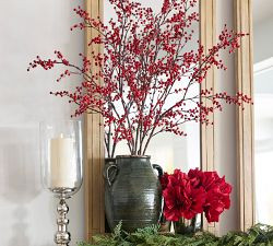 Faux Red Berry Branch | Pottery Barn (US)