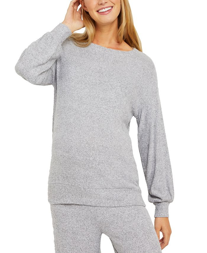 Motherhood Maternity Balloon-Sleeve Maternity Sweater & Reviews - Maternity - Women - Macy's | Macys (US)