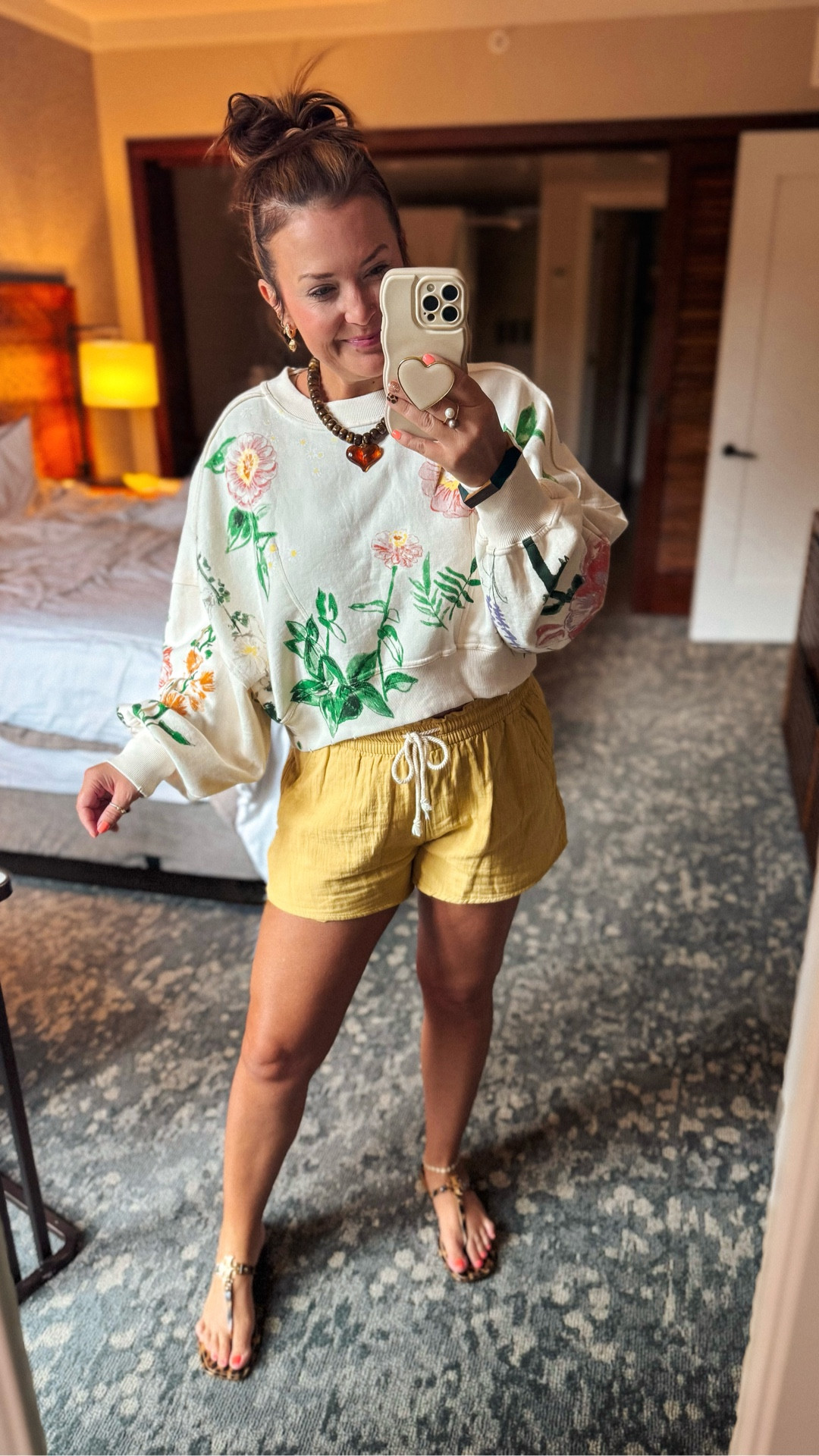 The happiest pullover I ever did see 🌸🦋🌻 this Free People top is so fun for spring! Love that there is print front, back, and on the sleeves. 

#LTKootd