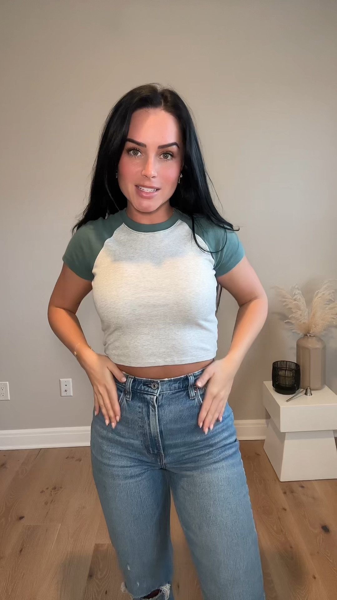 Wearing a size small top
Wearing a size 26 curve love L jeans 

#LTKGiftGuide #LTKstyletip #LTKVideo