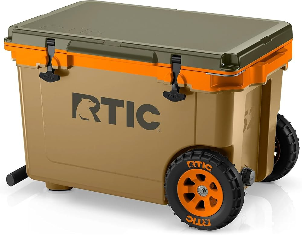 RTIC 52 Quart Ultra-Light Wheeled Hard Cooler Insulated Portable Ice Chest Box for Beach, Drink, ... | Amazon (US)
