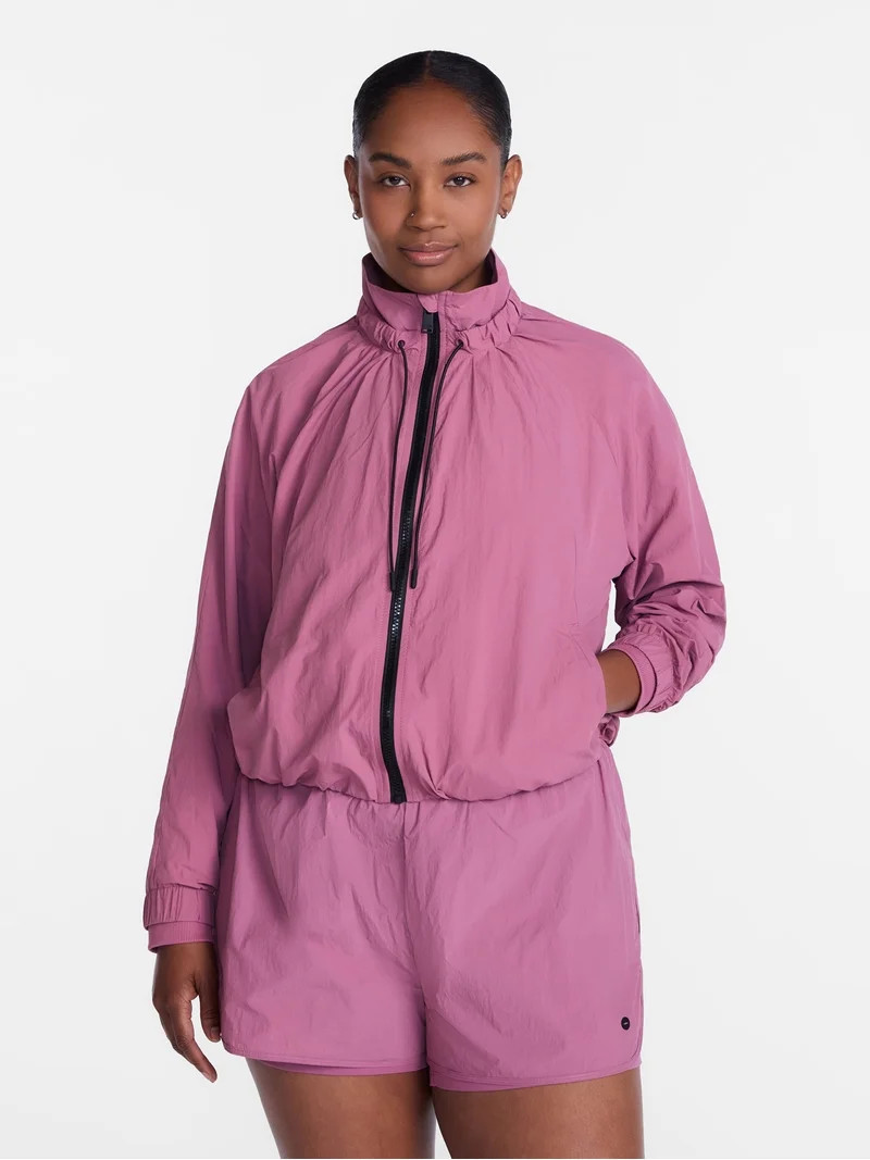 Avia Women's and Women's Plus Crinkle Jacket, Sizes XS-4X | Walmart (US)
